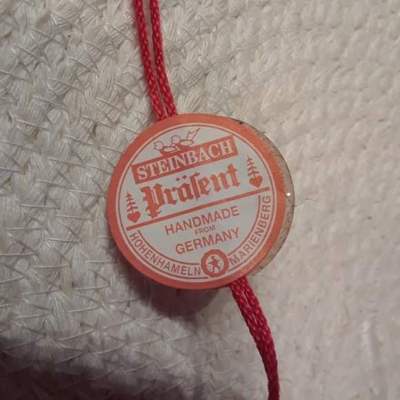 RARE Vintage Steinbach Mushroom Picker Forest Gnome with Tag - Picture 5 of 7